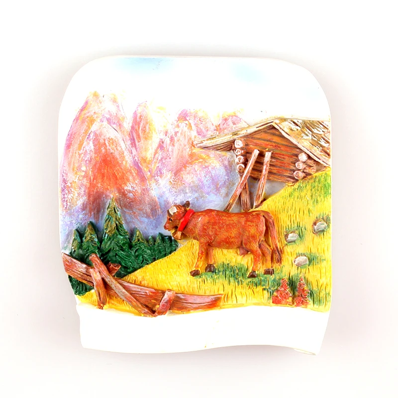 

Handmade Painted 3D Resin Fridge Magnets Tourism Souvenirs Refrigerator Magnetic Stickers Gift