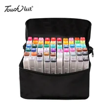 Touchliit художественный маркер 204 цветов спиртовой масляной маркер двухсторонний мелкий кончик художественная живопись для аниме/здания/одежды/ландшафта