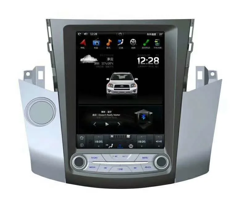 10,4 ''вертикальный экран Tesla стиль Android 7,1 автомобильный DVD gps навигация Радио для Toyota RAV4 2006 2007 2008 2009 2010 11 2012