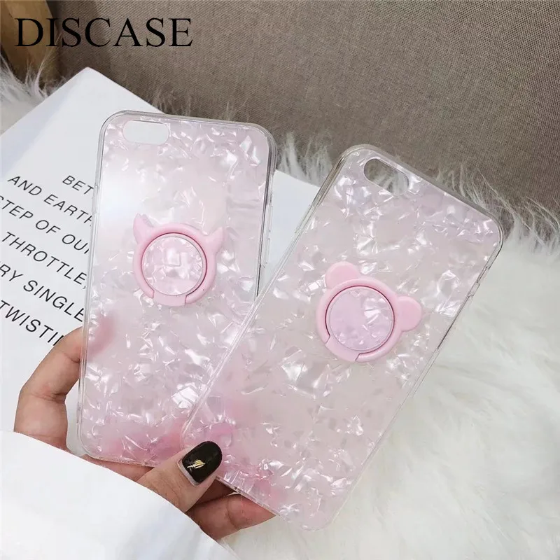 DISCASE Phone Case For iphone 6 6s 6plus Shell Pattern PC Cartoon Magnetic Bracket 7 8 Xplus Cover | Мобильные телефоны и