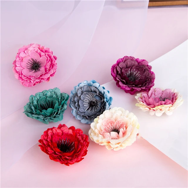 5pcs Silk Daisy Flowers Artificial Flowers Heads DIY Craft Wreath Garland  Accessories Fake Plants Wedding Decoration Home Decor - AliExpress