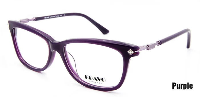 ESNBIE, оригинальные Женские оправы для очков ручной работы, стразы, модные оправы для очков для женщин, оптические оправы для очков - Цвет оправы: Eye Glasses purple