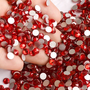 

1440pcs SS20 Light Siam Strass FlatBack No Hotfix Rhinestone DIY Use for Garment Nail Art Everything for Manicure