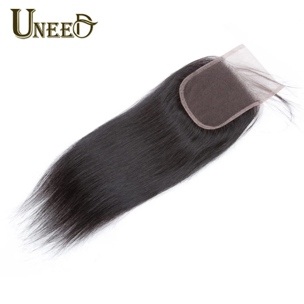 Uneed Hair Peruvian Straight Hair Bundles With Closure 4X4 100% Remy Peruvian Human Hair Weave 3 or 4 Bundles With Lace Closure Uneed Hair Peruvian Straight Hair Bundles With Closure 4X4 100% Remy Peruvian Human Hair Weave 3 or 4 Bundles With Lace Closure