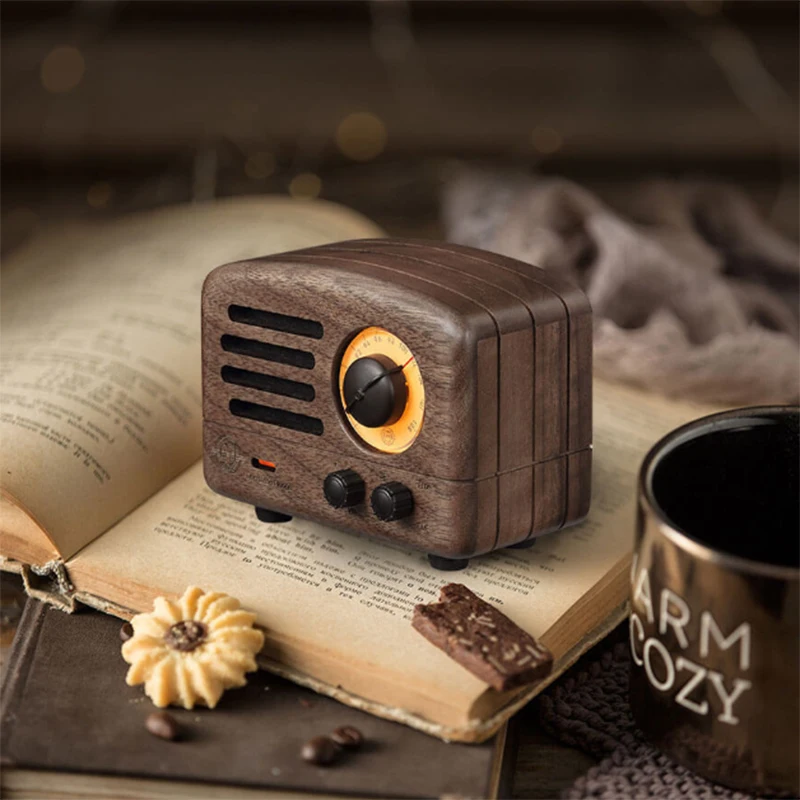  Original Xiaomi Cat King FM Bluetooth Portable Speaker Wood Production 10Hours Battery Life Music P