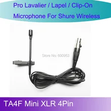 Micwl L4P новинка галстук петличный микрофон Lavalier Для Shure Беспроводной поясная TA4F мини XLR Сделано в Китае 4Pin