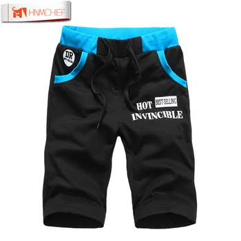 

New Summer Mens Moletom Masculino Shorts Men Jogger Beach Short Pocket Men's Shorts Elastic Waist Letter Emboridary M-4XL