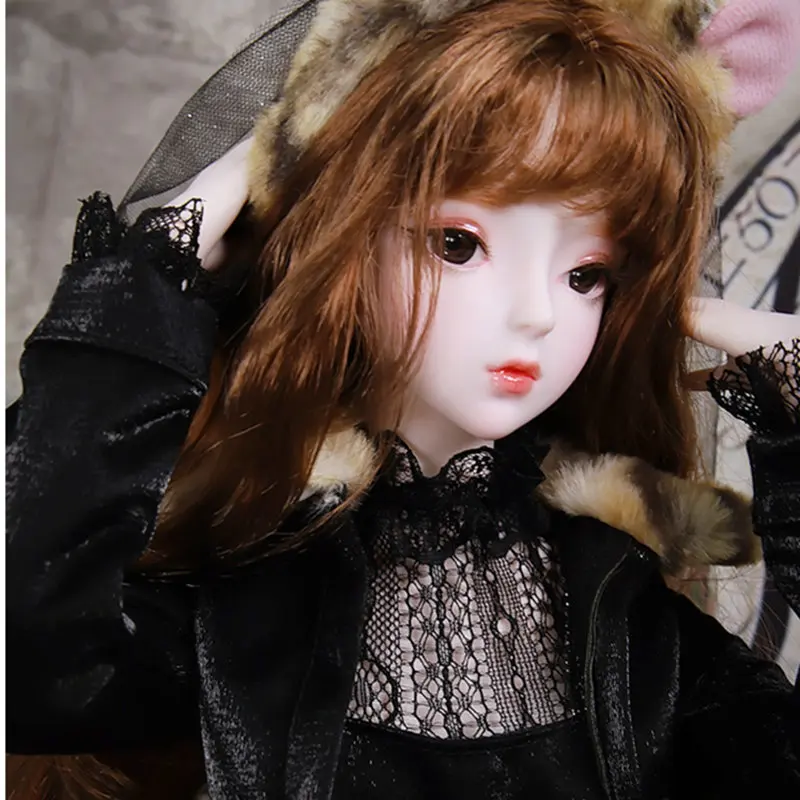 DBS 1/3 BJD Кукла имя янтаря механическое соединение тела с макияжем, в том числе волосы, глаза, одежда 62 см Высота девушки, SD