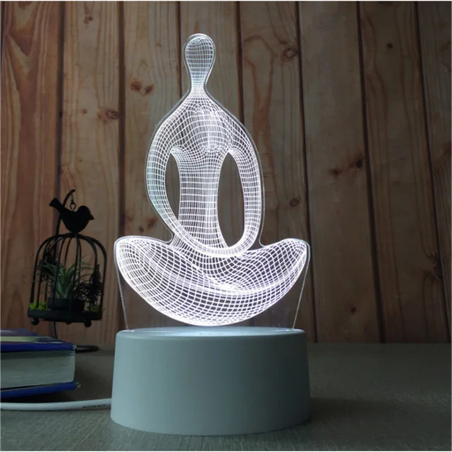 Buy 3D LED Table Night Light USB powered Acrylic Light
