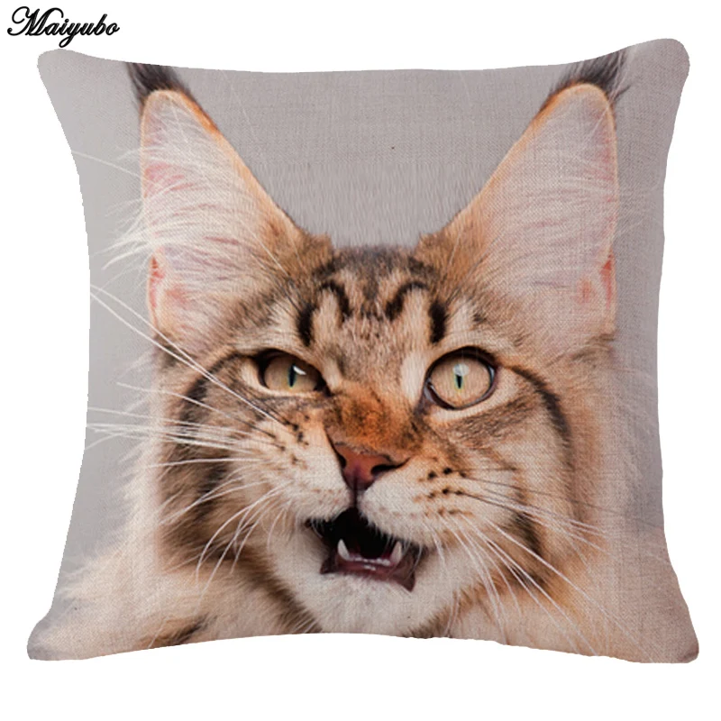 

Drop Shipping Animal Pillow Covers Funny Cute Cat Pet Cushion Cover for Home Car Decorations Pillowcase Cushion cover Wholesale