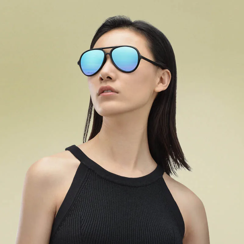 Солнцезащитные очки авиаторы Xiaomi TS Ice Blue TAC поляризационные линзы TR90 большие