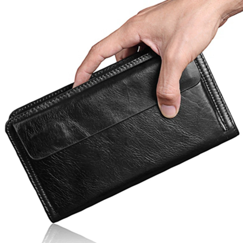 

100% Genuine Leather Men Wallet Small Zipper Men Purse High Quality Male Short Coin Purse Brand Designer Carteira wallets hand