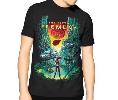 

The Fifth Element T Shirt Movie Poster Kids Mens 6Xl Shirts Homme Novelty Tshirt Men
