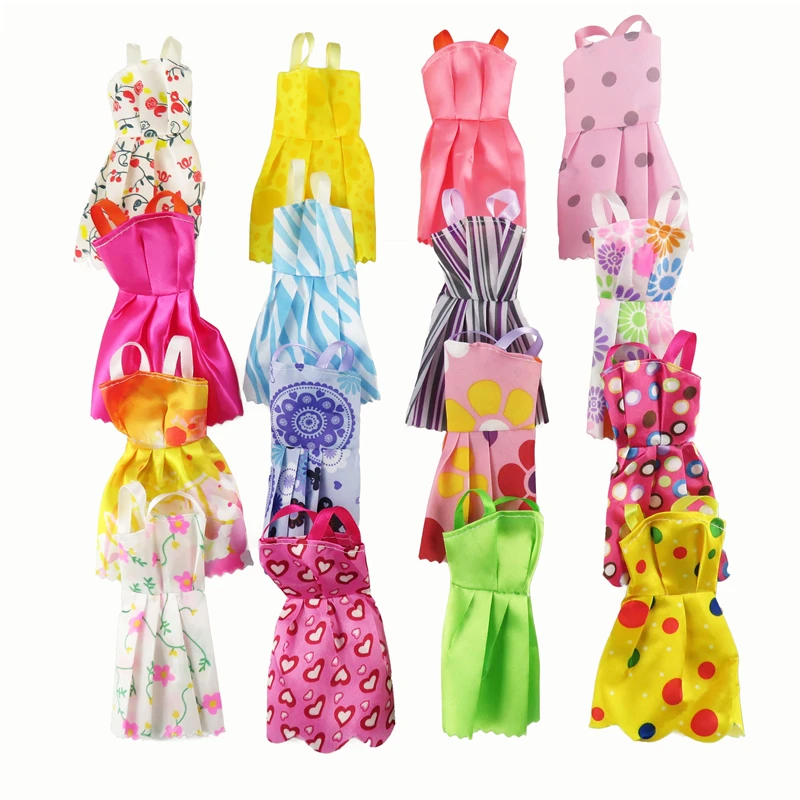 10 шт. смешанные виды красивые вечерние платья ручной работы модная одежда лучший подарок детские игрушки для куклы Барби аксессуары