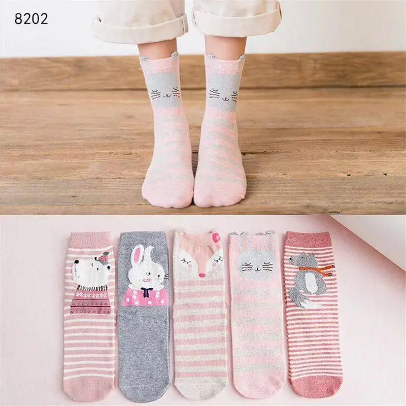 KingDeng милые носки Забавные милые Муми-тролли корейский стиль модные дизайнерские носки хараюку розовые Лолита вечерние женские уличные носки