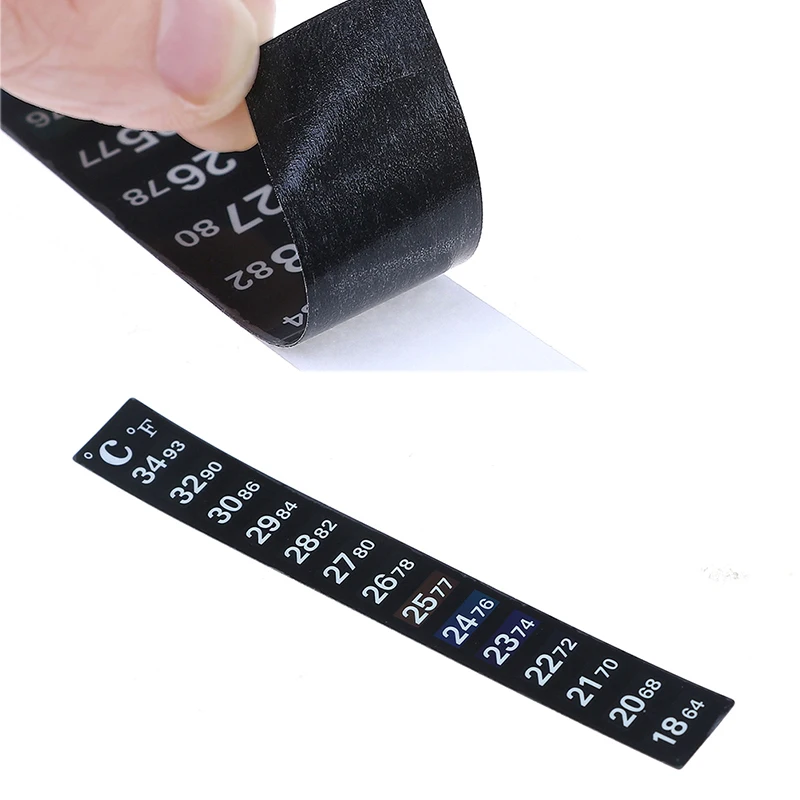 

1Pc Thermometer Celsius Degree 18-34 Digital Aquarium Fish Tank Thermometer Temperature Sticker Dual Scale