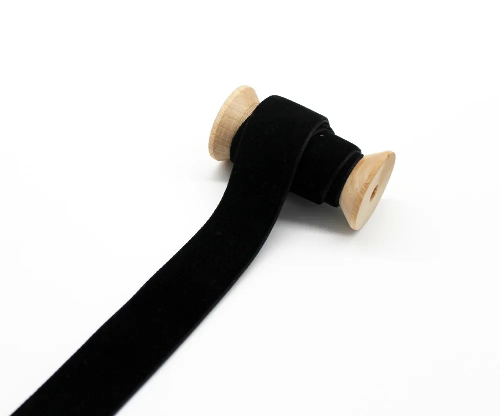 Black Color Velvet Ribbon ECO-Friendly Single Face Fabric Tapes for Handmade Arts 3MM-50MM ribbon decoration,ribbon supplies,velvet ribbon