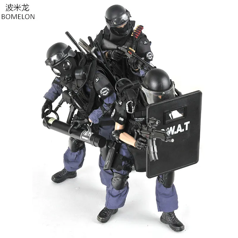 1/6 Scale Toy Soldiers Figures Action Model SWAT Soldier Figurines Army ...