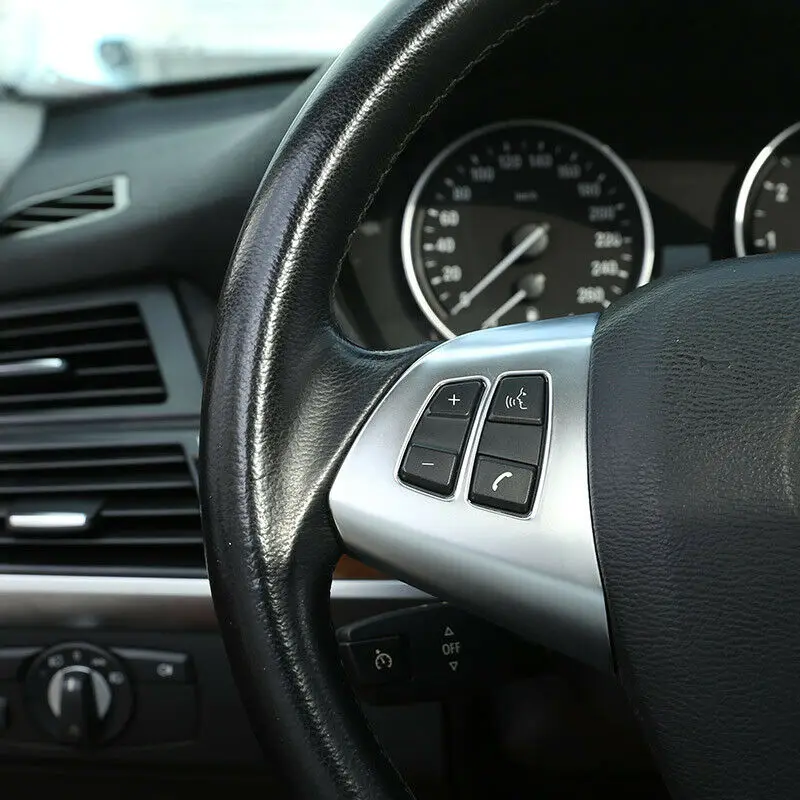 Накладка на руль автомобиля 2 шт. декоративные кнопки для BMW X5 E70 2008 2013|Лепнина