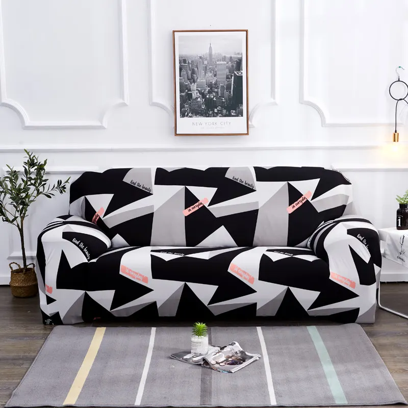 Super 17fb9 1 2 3 4 Seater Black White Grey Sofa Cover For 4 Seater Black White Grey Sofa Cover