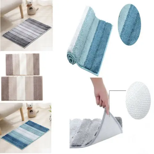 

Soft Pure Color Absorbent Memory Foam Bath Mat Bathroom Absorbent Water Rug