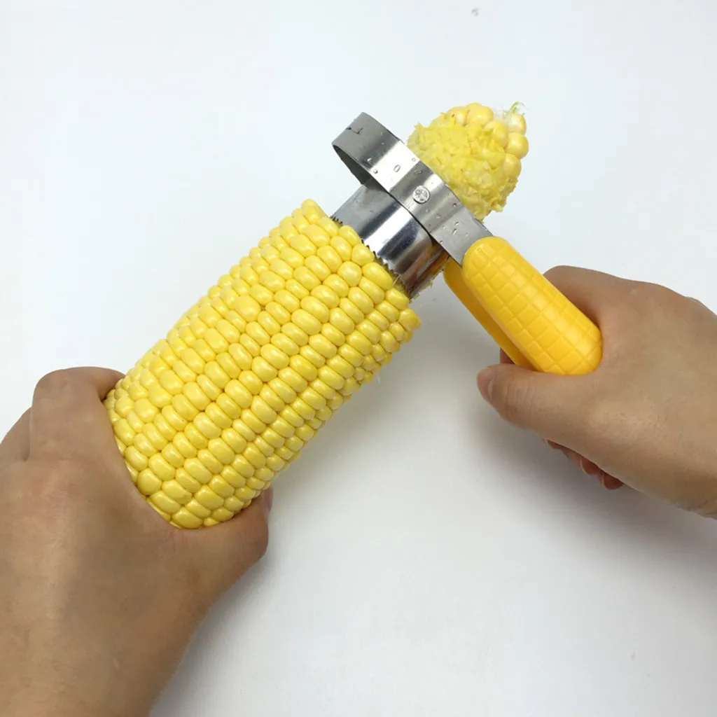 Grain Cob Thresher Peeler Remover corn kernels Cob Cutter Kitchen gadgets Stainless Steel Blade