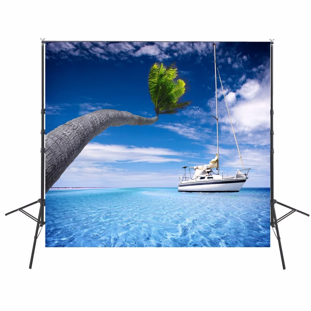 Hawaii mar de Fondo la Fotografía de Vinilo Telón de Fondo De Cortina