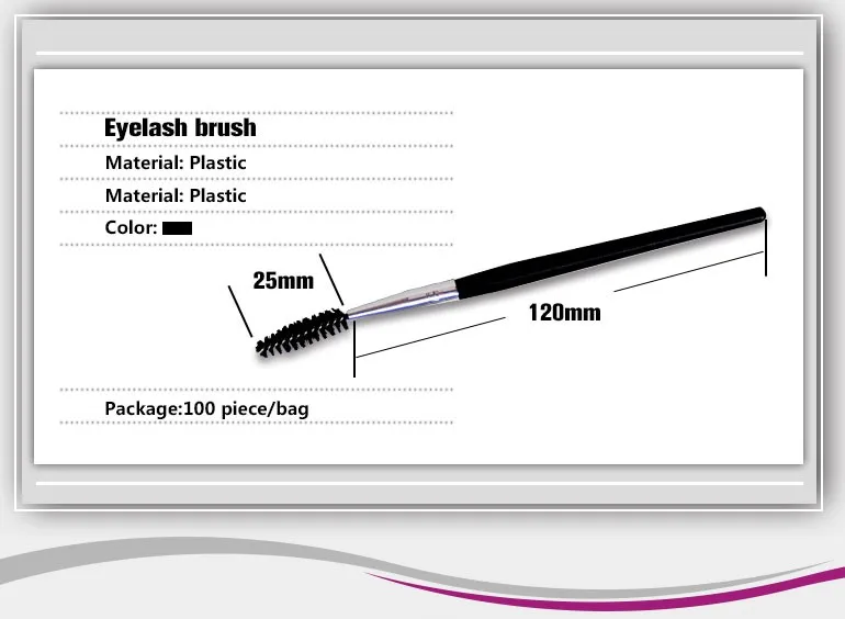 100 шт./пакет высокого качества совершенство одноразовые ресницы кисти палочки для макияжа косметический инструмент для туши длина 120 мм