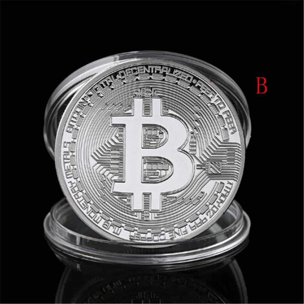 Биткоин с золотым/серебряным покрытием Коллекционная монета пиратские