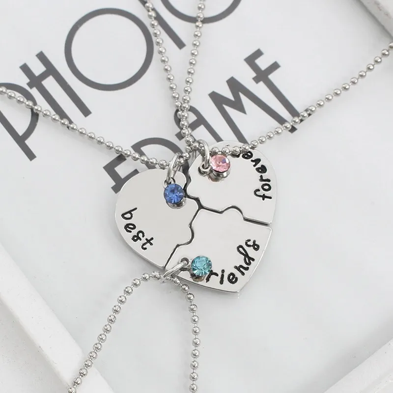 Best Friends Necklace for Women Couple Pendants Jewelry 2 Pcs/ Set Korean Fashion Harajuku Accessories - Image 5