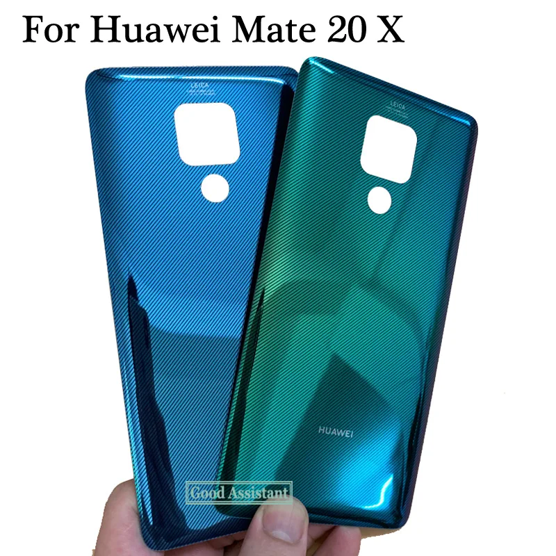 Синий/зеленый 7,2 дюйма Новинка для huawei mate 20 X 20X EVR-L29 EVR-AL00 задняя крышка для батареи, чехол для корпуса, запчасти для заднего стекла