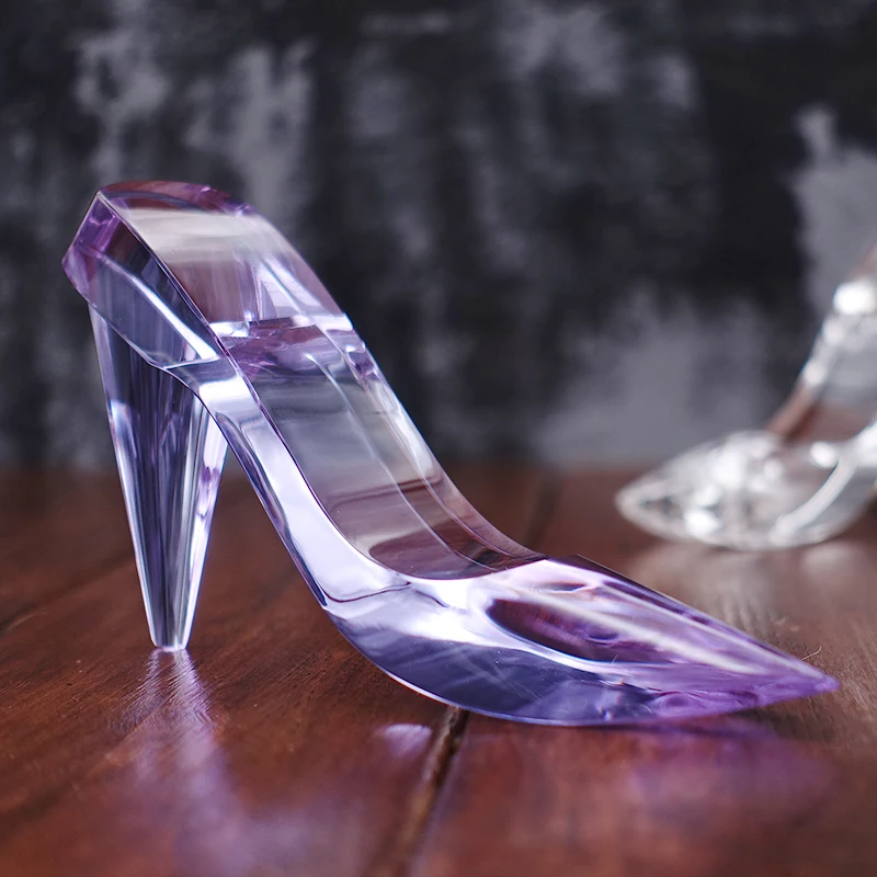 glass slipper high heels