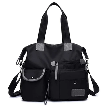 

New Ladies Fashion Waterproof Oxford Tote Bag Casual Nylon Shoulder Bag Mummy Bag Large Capacity Canvas Bag
