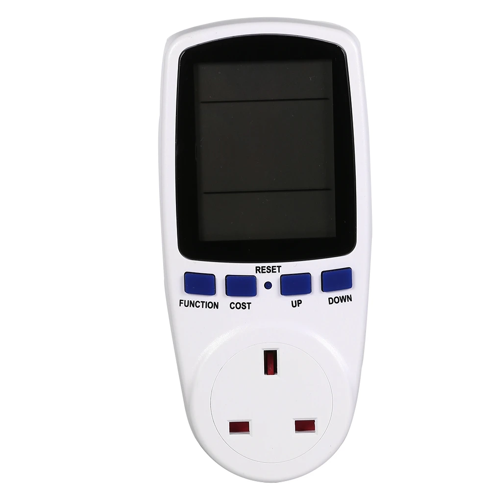 UK Digital Power Meter Energy Meter Socket Plug in Electric Power Meter