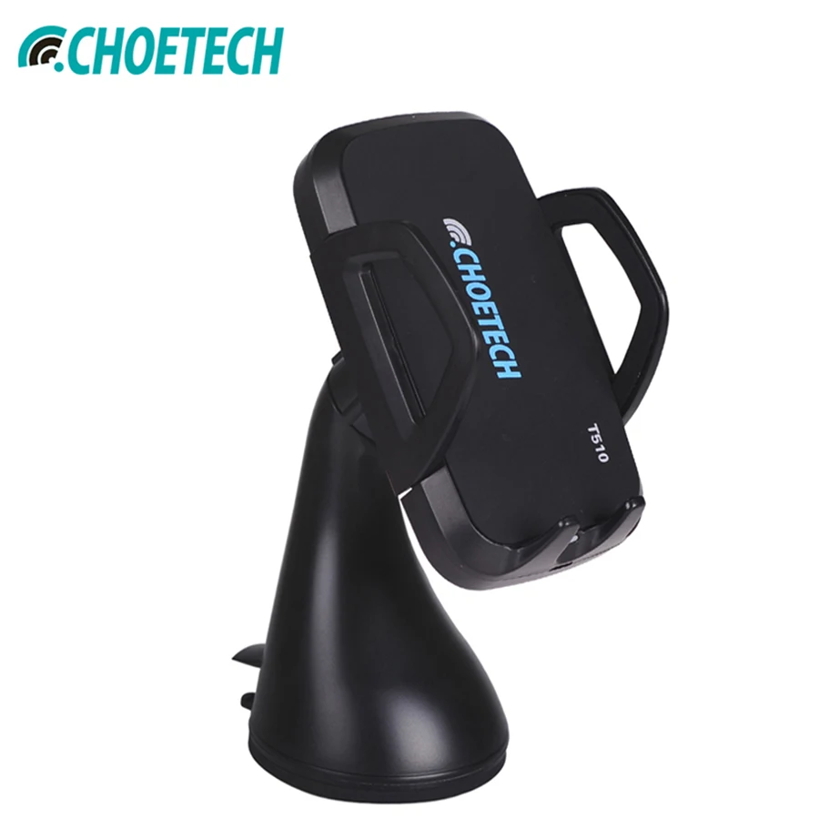 

CHOETECH QI Wireless Charger 3 Coils Fast Wireless Charging Pad Car Charger Mobile Phone Stand Holder For Samsung Galaxy S8 Plus