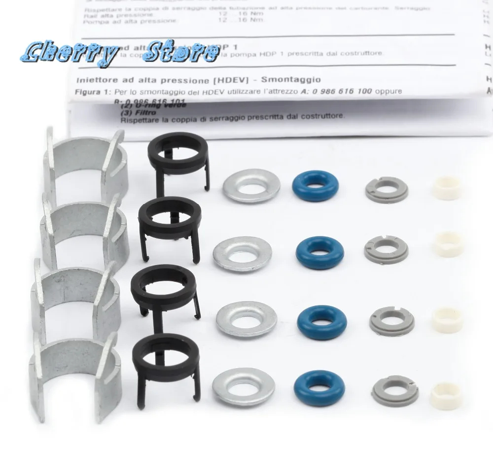

NEW 06J 998 907 B EA888 Fuel Injector Nozzle Seal O-Ring Repair Kit For VW Golf Jetta Passat Audi A4 Q5 TT 1.8T/2.0T 06H998907A