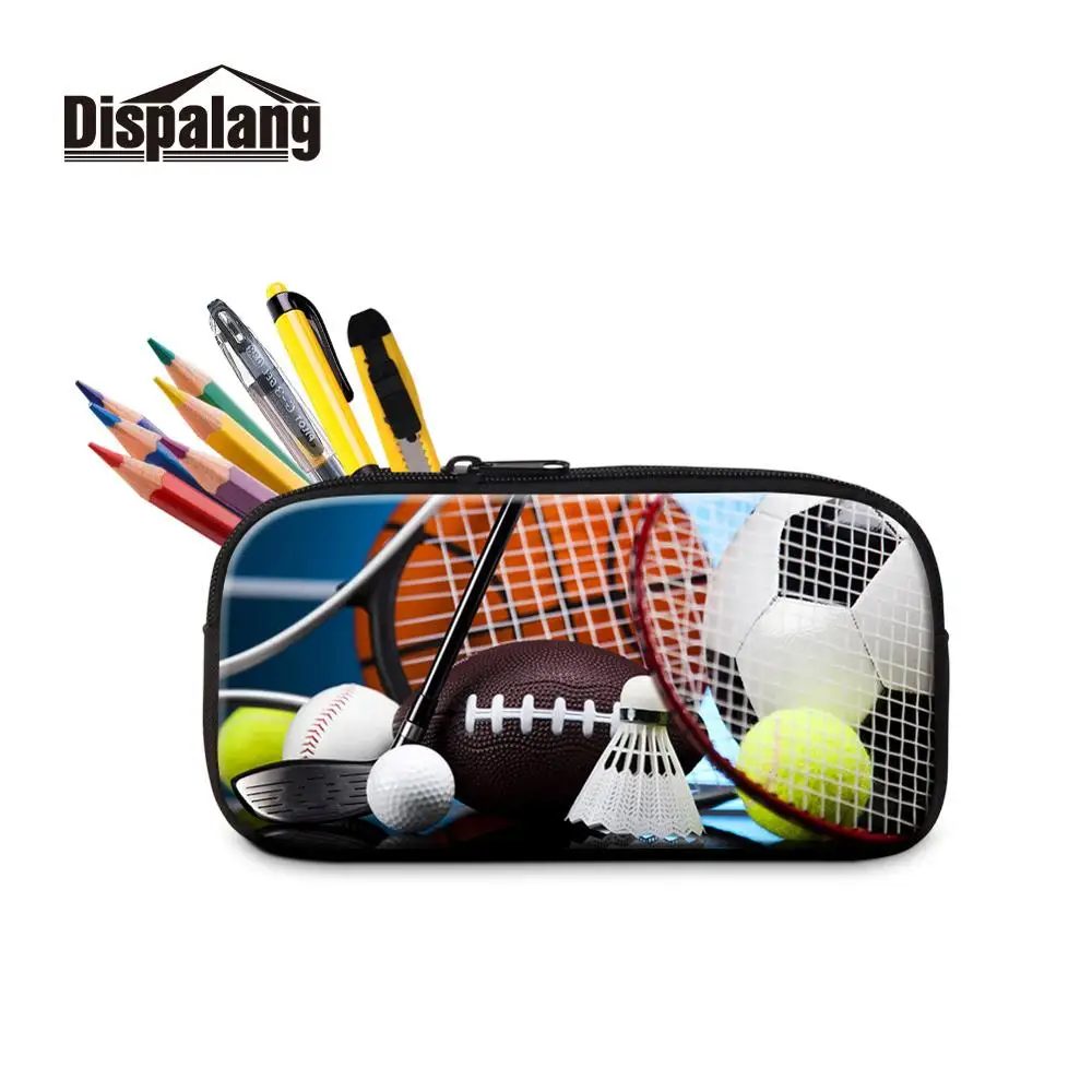

Balls Sports Two Side Printing Pencil Bag for Girls Organizer Storage Customize Design Pouch Toiletry Wash Travel Makeup Case