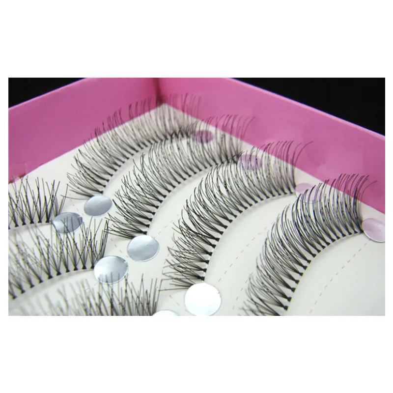 10 Pairs eyelashes Hand Made False Eyelashes Natural Messy Cross Fake Lashes Makeup Tool Maquiagem Cilios Eye make up tool