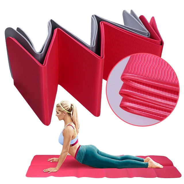 6mm Thick Folding Yoga Mat Tpe Non-slip Portable Exercise Travel Mats  Lightweight Tasteless For Fitness Slim Yoga Gym Pilates - Yoga Mats -  AliExpress