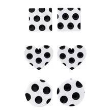 Por Polka Dot Earrings Lots From Polka Dot Earrings Black White Geometric Round Square Heart Statement Stud Earring For Women Fashion Jewelry Gift Whole