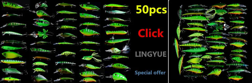 Iscas de Pesca da Carpa Isca de Peixe Lote Mista Minnow Crank Popper Vib Lápis Isca Cores Enfrentar Qualidade Profissional 52 Pçs - 3 Cheap Iscas artificiais