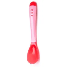 Лопатка ложка для супа кухонные принадлежности безопасный датчик температуры для детей силиконовая ложка детские столовые приборы Прямая поставка 10