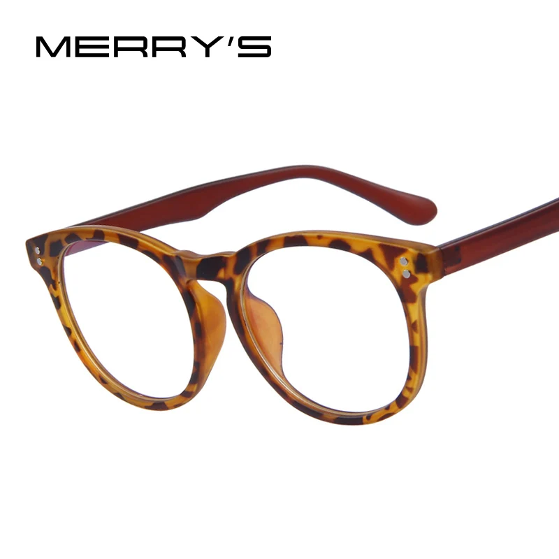 MERRY'S Fashion Women Rivet Eyeglasses Men Rivet Eyeglasses Frames