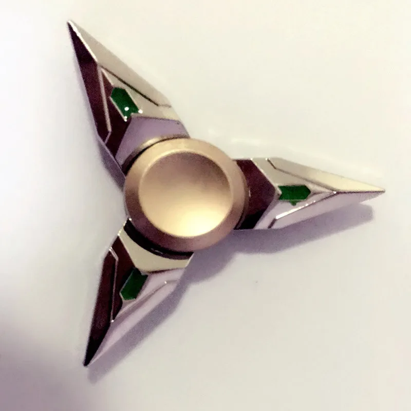 Fidget spinner spinner de metal mão retro manchado trevo gyro metal spinners brinquedo adulto descompressão artefato dedo gyro spinner
