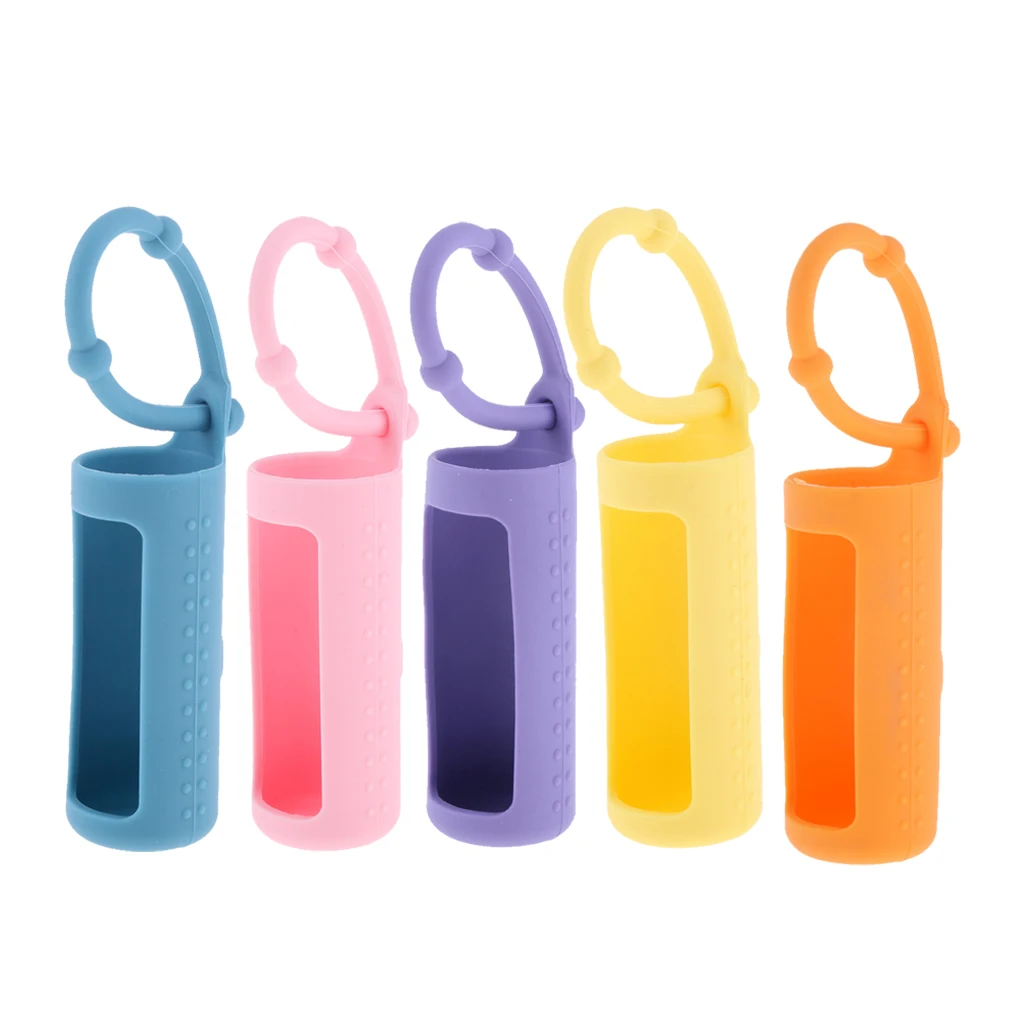 

6-Pack 10ml Essential Oil Bottle Protective Cover, Roller Bottle Holder Sleeve Carry Case with Hang Rope, Anti Slip