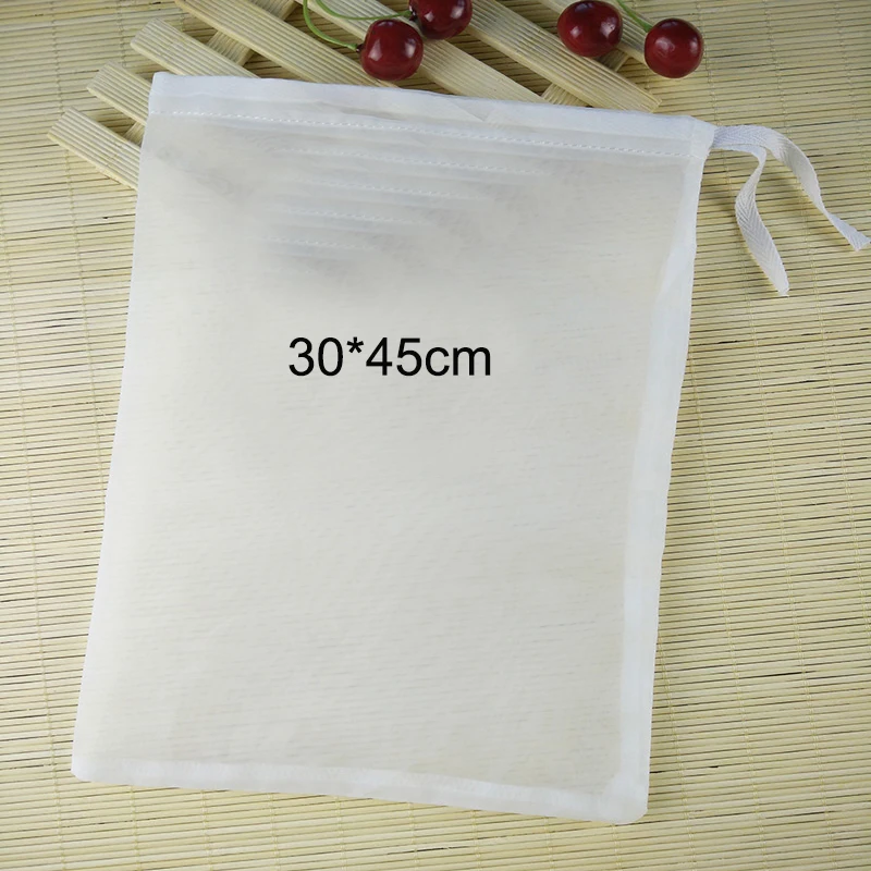 

Brew filter bag 30*45cm 120 Mesh Bucket Beer FilterBag JuiceMilk Hops Tea Brewing Food Filtration Home Wine Beer Making Bar Tool