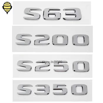 

Exterior Accessories Car Rear Sticker Decal Emblem Badge For Mercedes Benz For S Class S63 S200 S250 S350 W220 W221 SLK SLS 320L