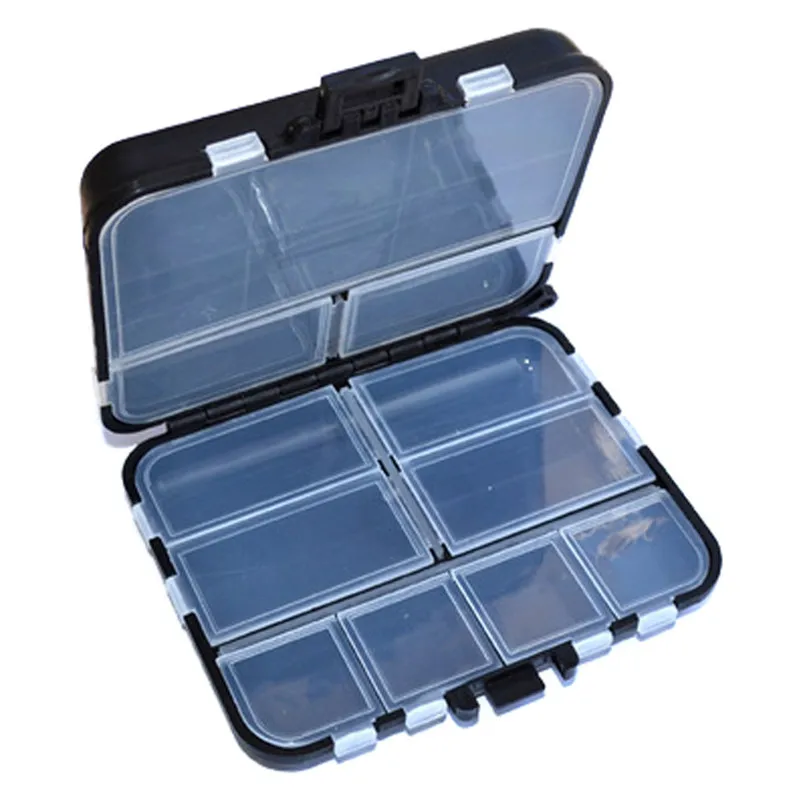 Fishing Hooks Box Fishing Lure Wobbler Tackle Transparent Lure Fishing Gear Storage Box with Small Partitions #2M06 (2)