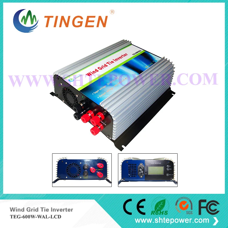 

Windmill inverters sine wave for home use on grid tie ac 3 phase input 22-60 ac output 600w