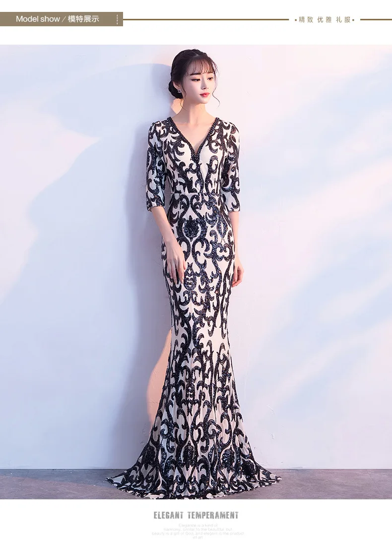Блестки Платье женское v-образный вырез бисер прозрачная спина осень Vestidos Verano Robe Femme ete Макси платье с коротким рукавом блеск